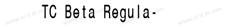 台北黑体 TC Beta Regula字体转换